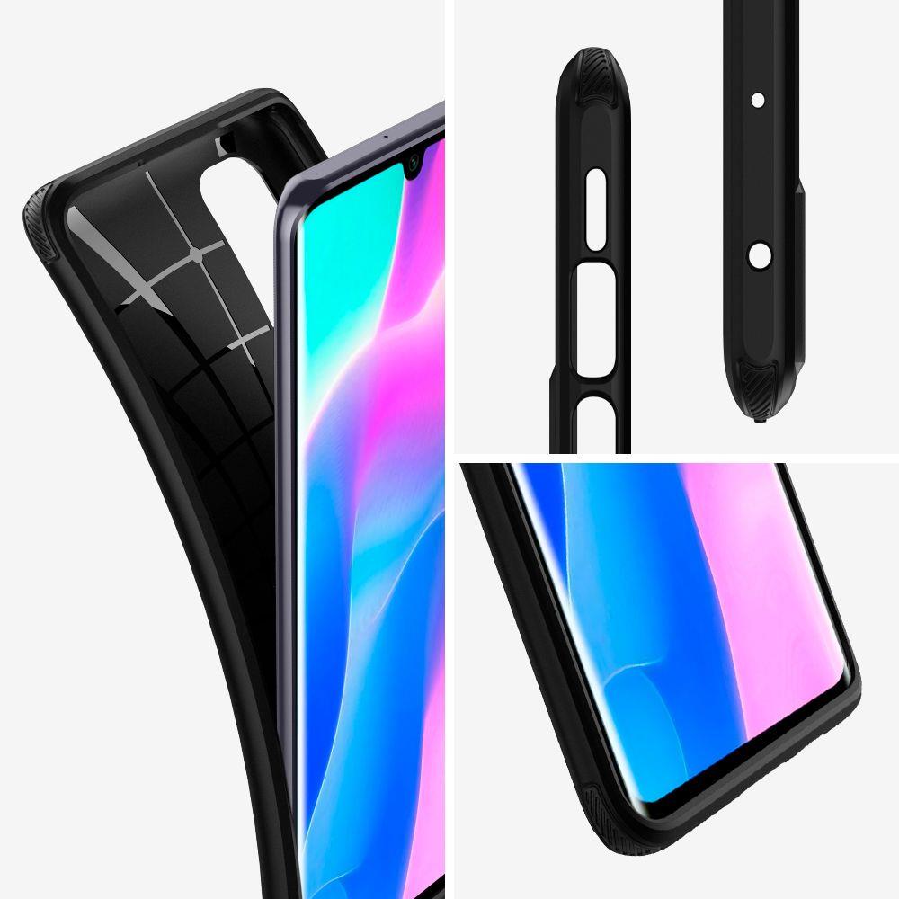 Pokrowiec Spigen Rugged Armor czarny Xiaomi Mi Note 10 Lite / 3