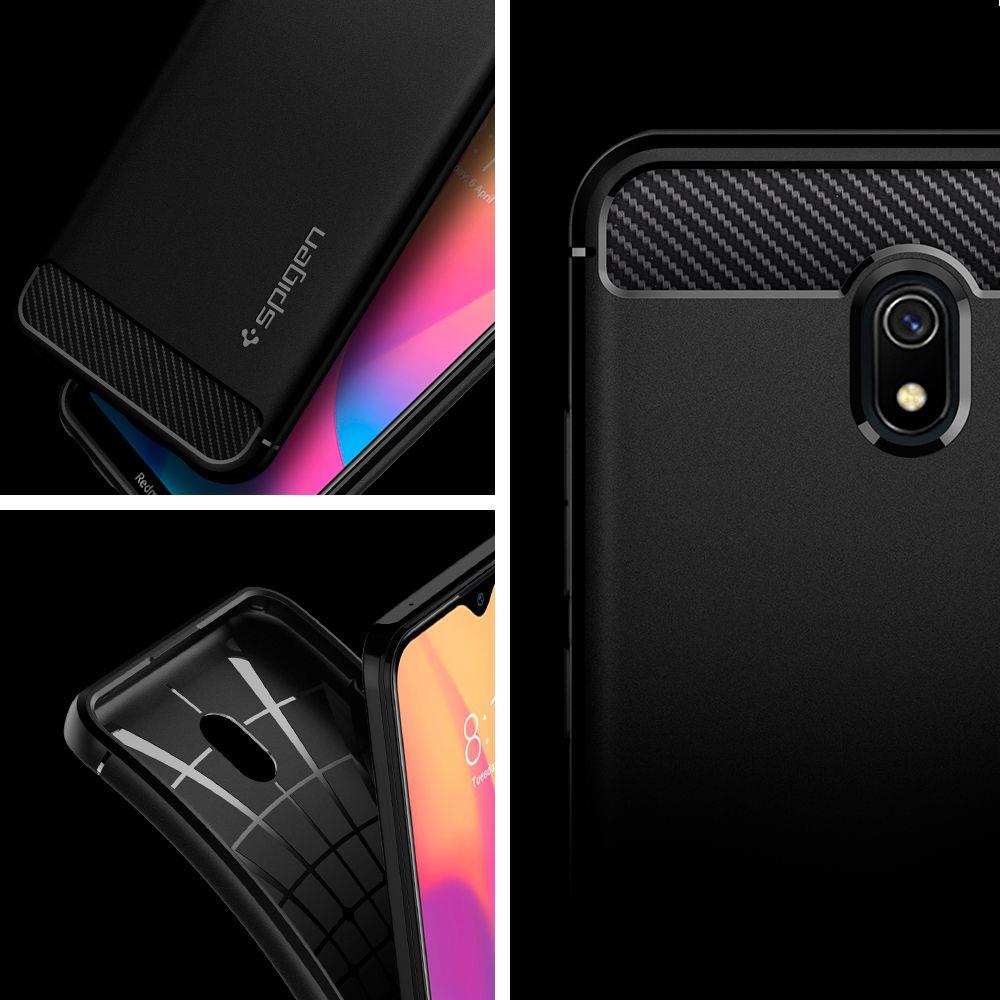 Pokrowiec Spigen Rugged Armor czarny Xiaomi Redmi 8A / 3 Pokrowiec Spigen Rugged Armor czarny Xiaomi Redmi 8A / 3