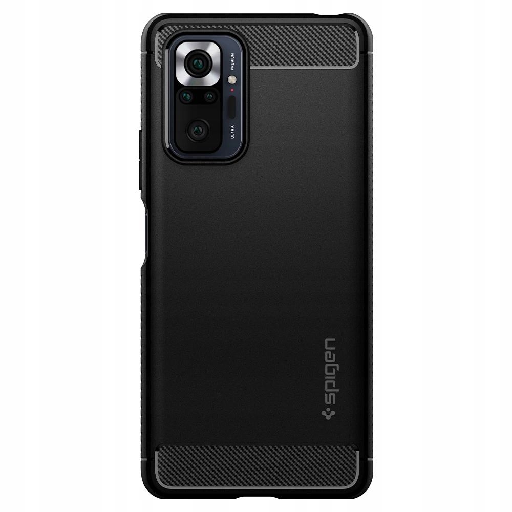 Pokrowiec pancerny Spigen Rugged Armor czarny Xiaomi Redmi Note 10 Pro / 5