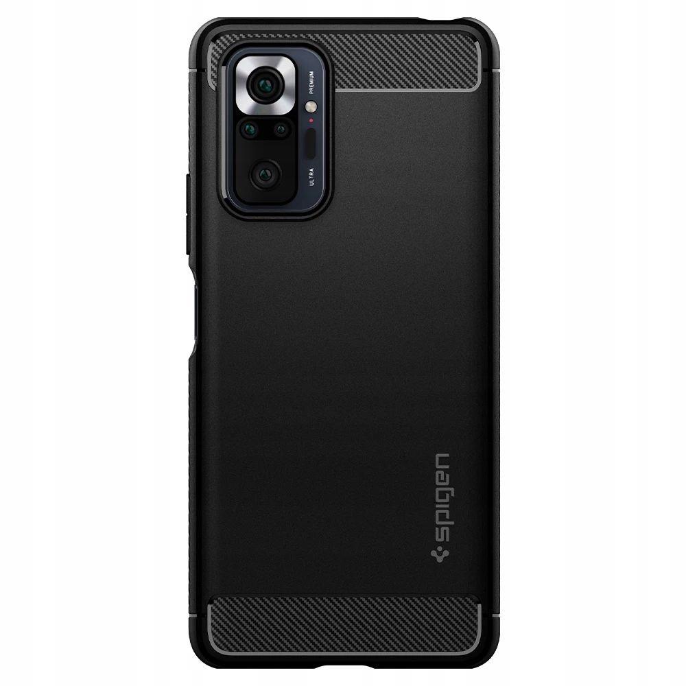 Pokrowiec Spigen Rugged Armor czarny Xiaomi Redmi Note 10 Pro / 5