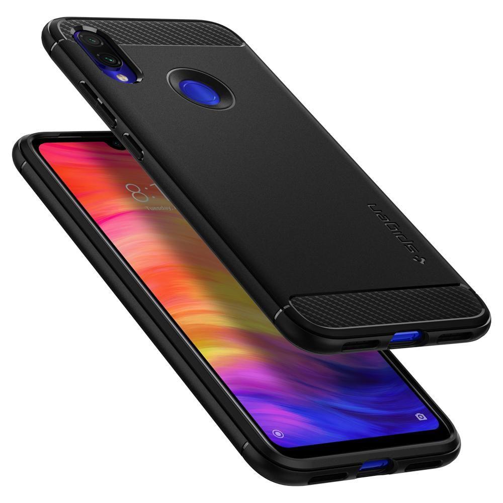 Pokrowiec Spigen Rugged Armor czarny Xiaomi Redmi Note 7 / 6