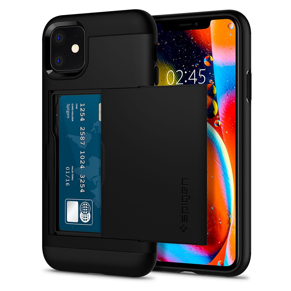 Pokrowiec Spigen Slim Armor CS czarny Apple iPhone 11