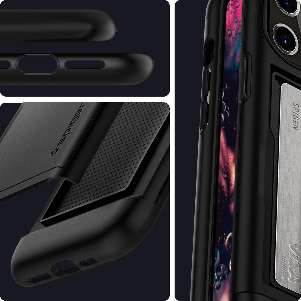 Pokrowiec Spigen Slim Armor CS czarny Apple iPhone 12 Pro Max / 11