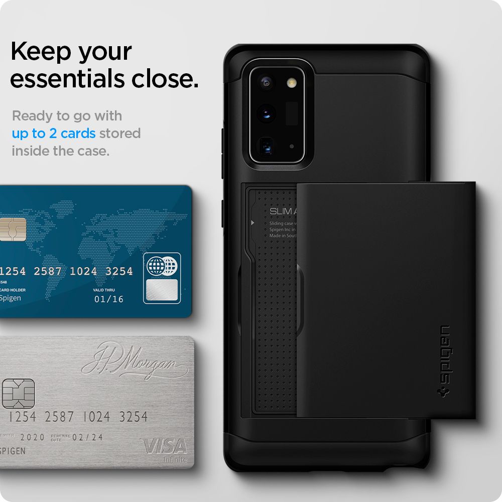 Pokrowiec Spigen Slim Armor CS czarny Samsung Galaxy Note 20 / 12 Pokrowiec Spigen Slim Armor CS czarny Samsung Galaxy Note 20 / 12