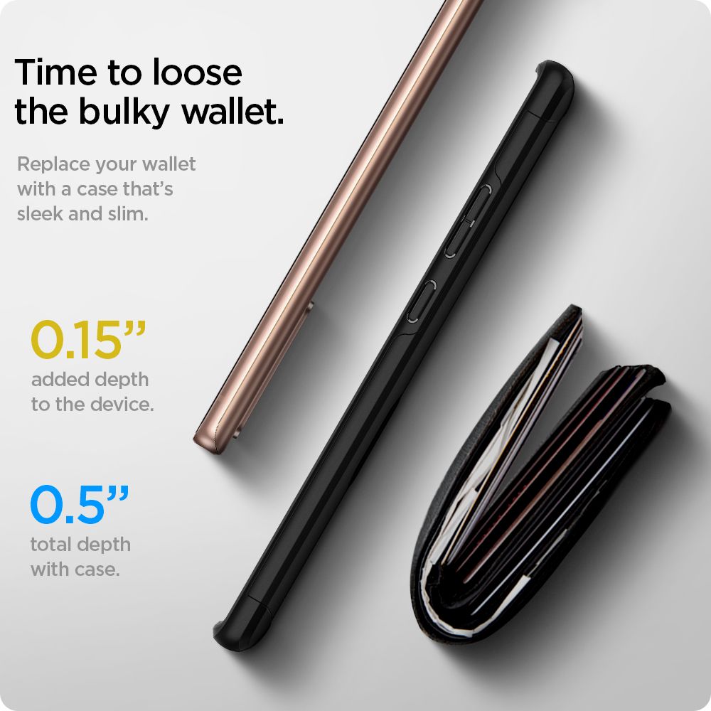 Pokrowiec Spigen Slim Armor CS czarny Samsung Galaxy Note 20 Ultra / 10