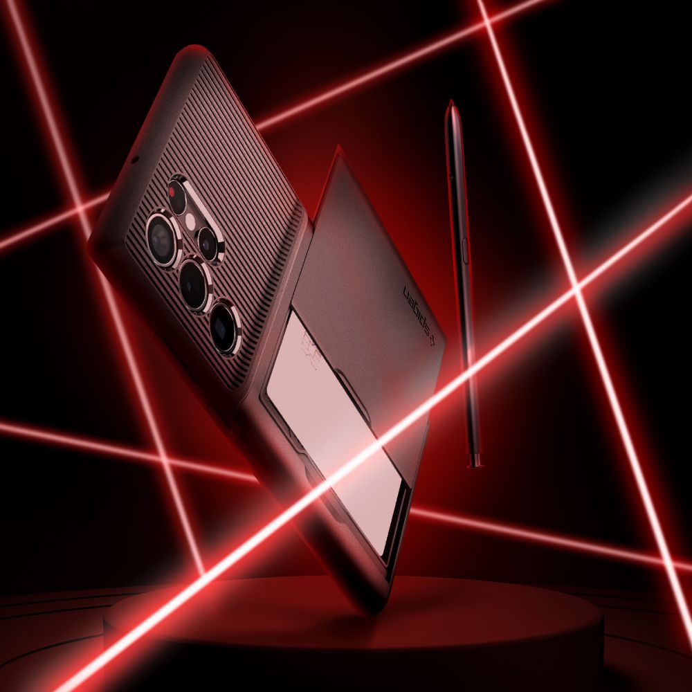 Pokrowiec Spigen Slim Armor CS czarny Samsung Galaxy S22 Ultra / 12