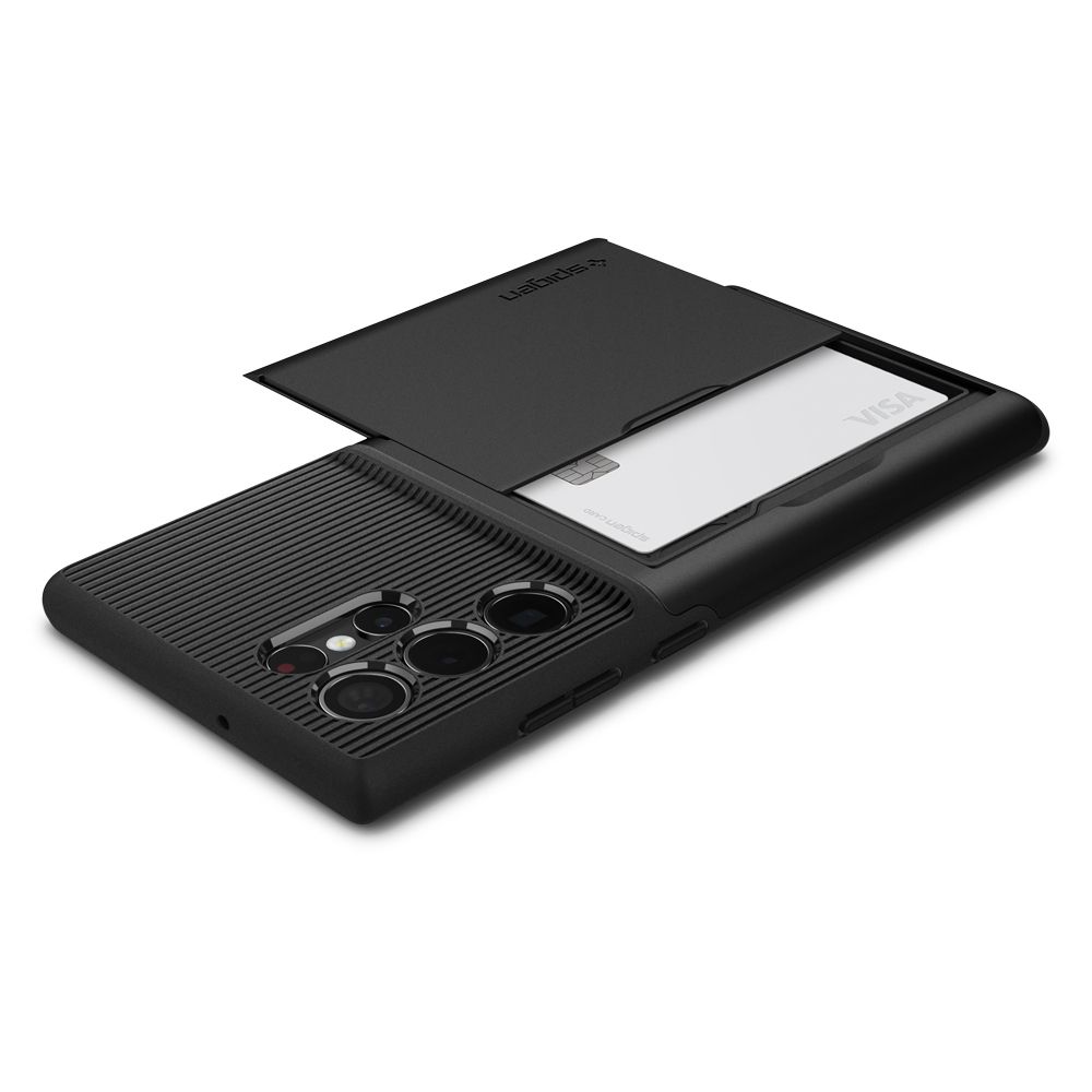 Pokrowiec Spigen Slim Armor CS czarny Samsung Galaxy S22 Ultra / 8