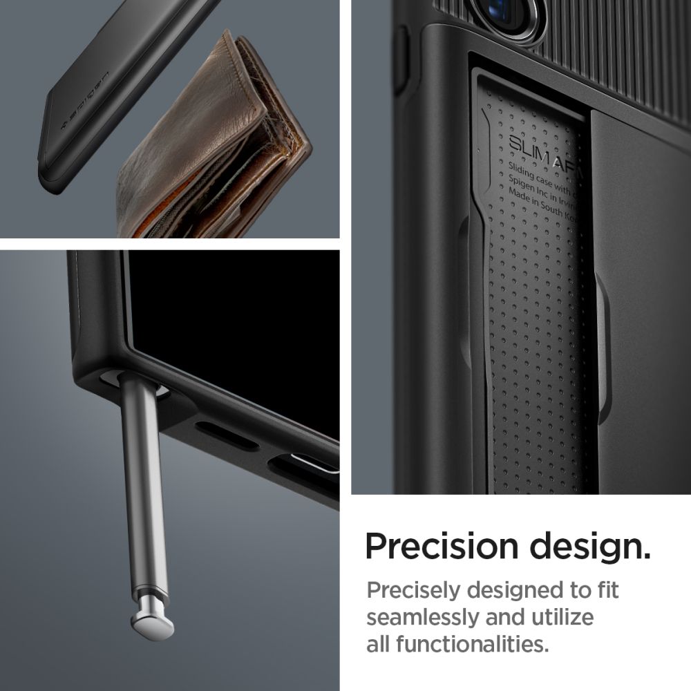 Pokrowiec Spigen Slim Armor CS czarny Samsung Galaxy S24 Ultra / 12