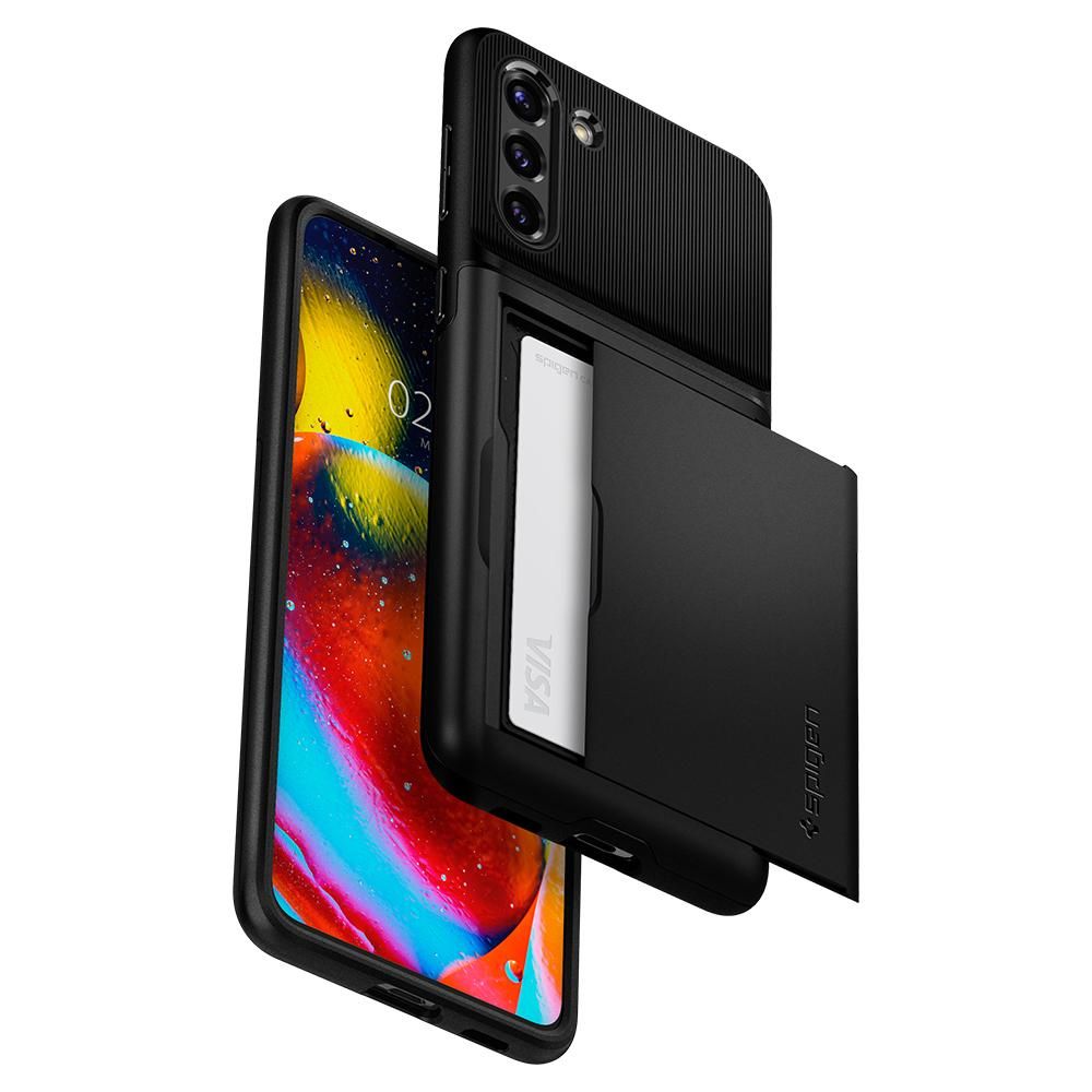Pokrowiec Spigen Slim Armor CS czarny Samsung s21 / 8