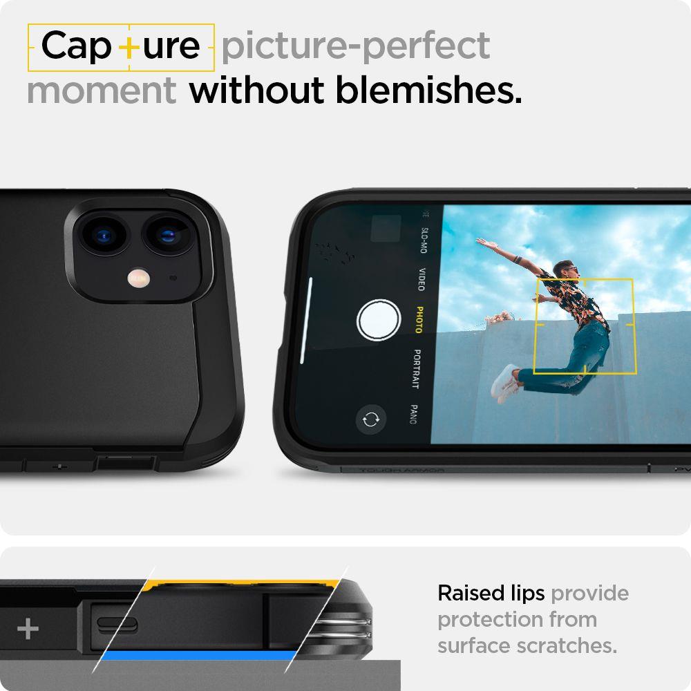 Pokrowiec Spigen Tough Armor czarny Apple iPhone 12 Mini / 10 Pokrowiec Spigen Tough Armor czarny Apple iPhone 12 Mini / 10