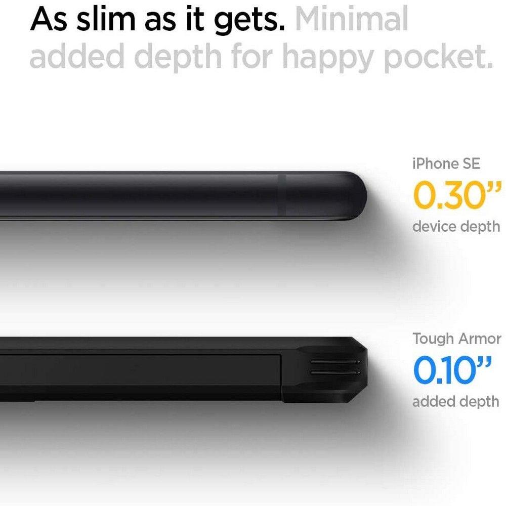 Pokrowiec Spigen Tough Armor czarny Apple iPhone SE 2020 / 3 Pokrowiec Spigen Tough Armor czarny Apple iPhone SE 2020 / 3