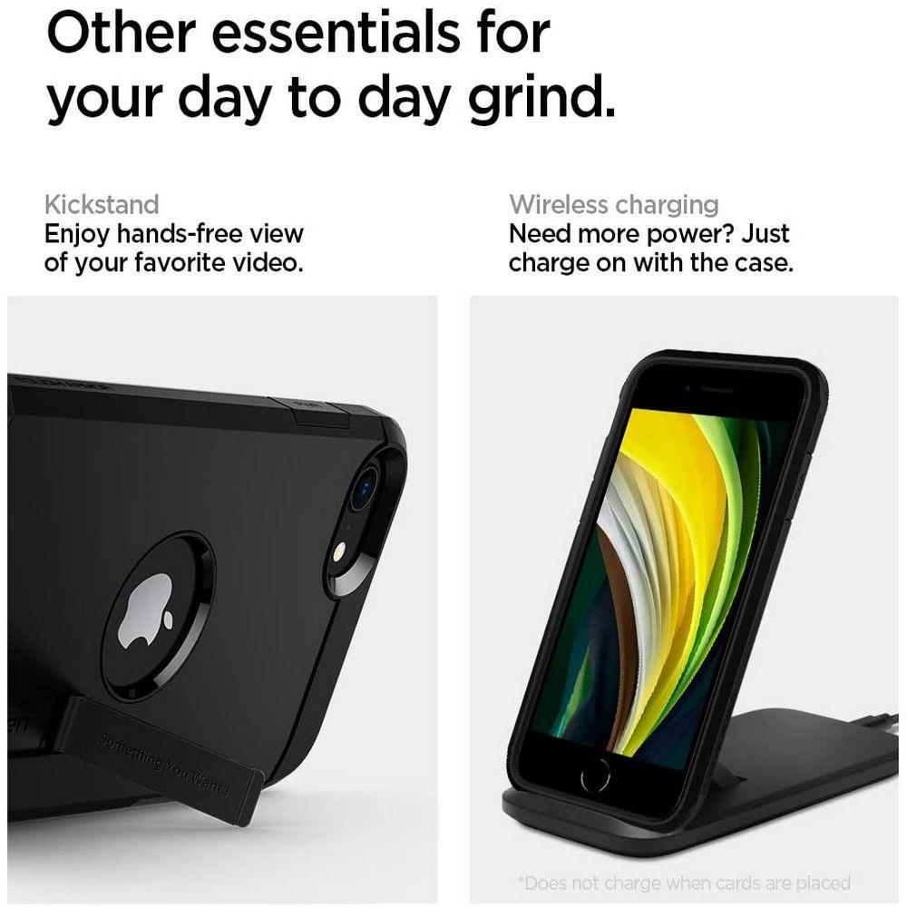 Pokrowiec Spigen Tough Armor czarny Apple iPhone SE 2020 / 5 Pokrowiec Spigen Tough Armor czarny Apple iPhone SE 2020 / 5