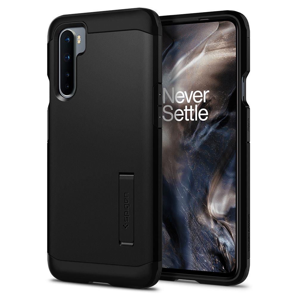 Pokrowiec Spigen Tough Armor czarny OnePlus Nord Pokrowiec Spigen Tough Armor czarny OnePlus Nord