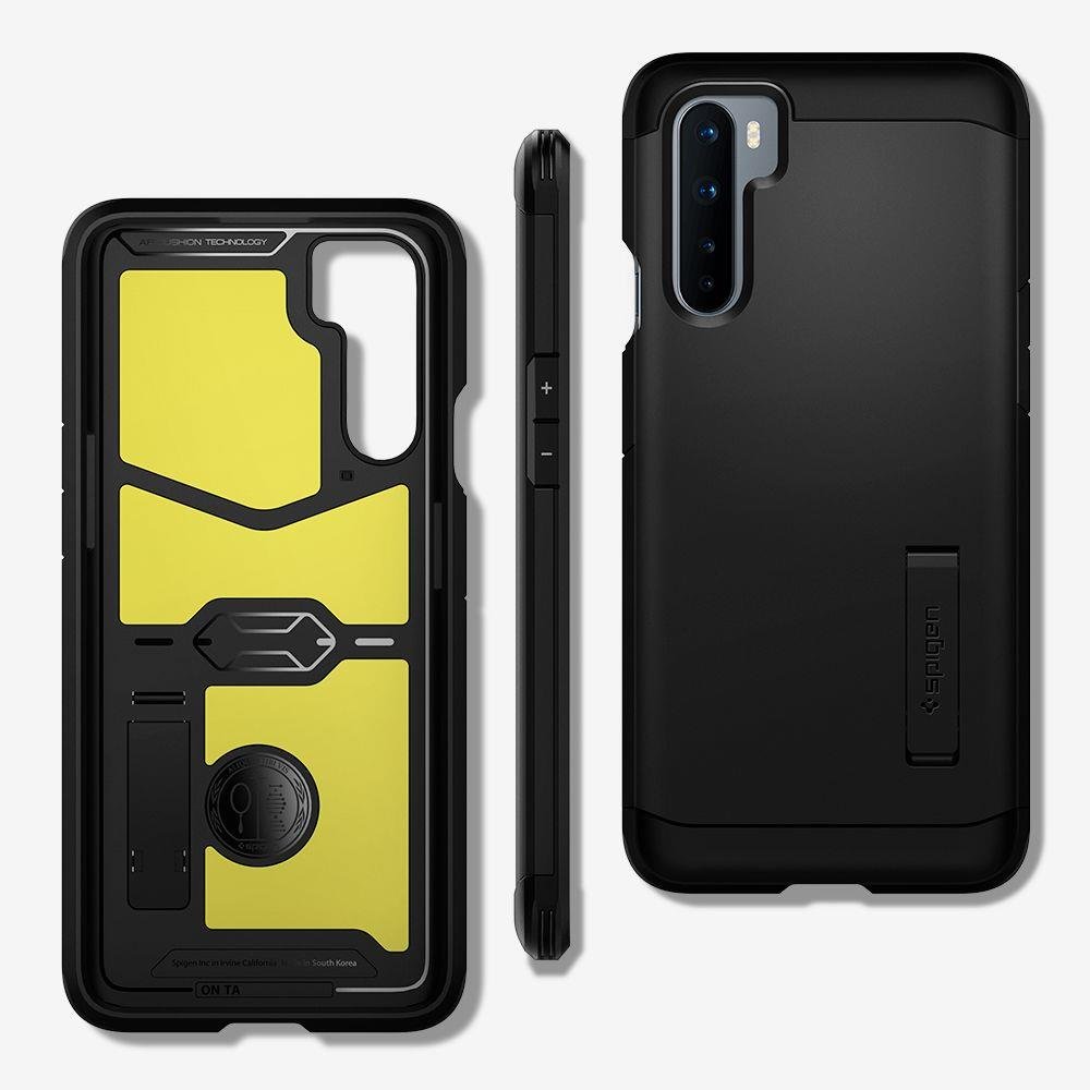 Pokrowiec Spigen Tough Armor czarny OnePlus Nord / 9 Pokrowiec Spigen Tough Armor czarny OnePlus Nord / 9