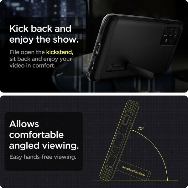 Pokrowiec Spigen Tough Armor czarny Samsung A72 / 6