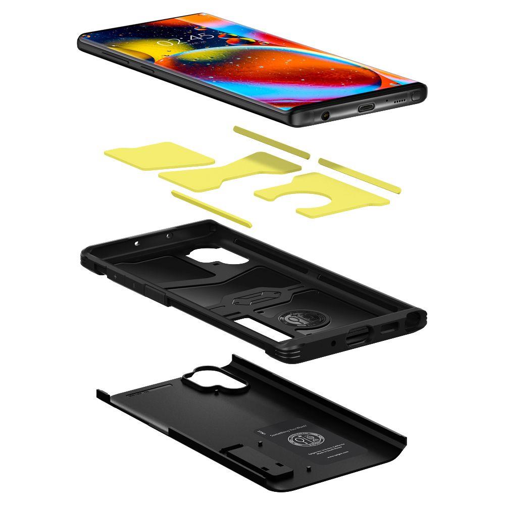 Pokrowiec Spigen Tough Armor czarny Samsung Galaxy Note 10 Plus / 5