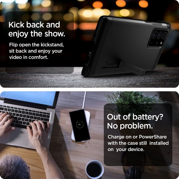 Pokrowiec Spigen Tough Armor czarny Samsung Galaxy Note 20 / 10 Pokrowiec Spigen Tough Armor czarny Samsung Galaxy Note 20 / 10