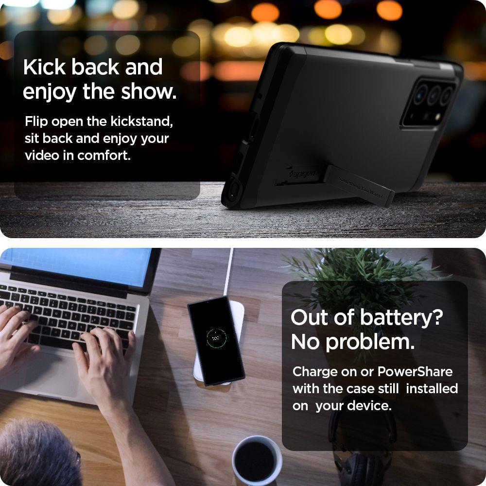 Pokrowiec Spigen Tough Armor czarny Samsung Galaxy Note 20 Ultra / 10 Pokrowiec Spigen Tough Armor czarny Samsung Galaxy Note 20 Ultra / 10