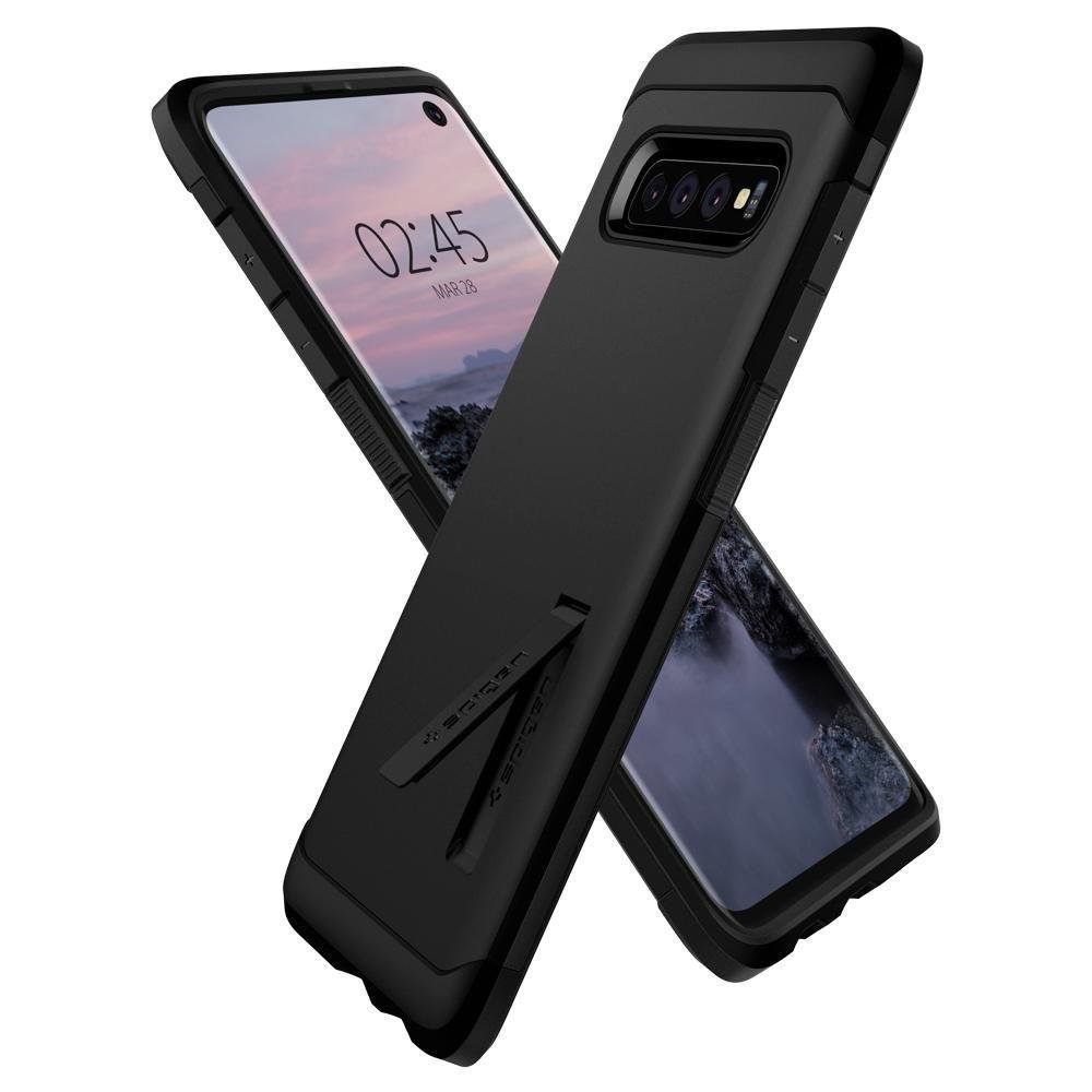 Pokrowiec Spigen Tough Armor czarny Samsung Galaxy S10 / 2