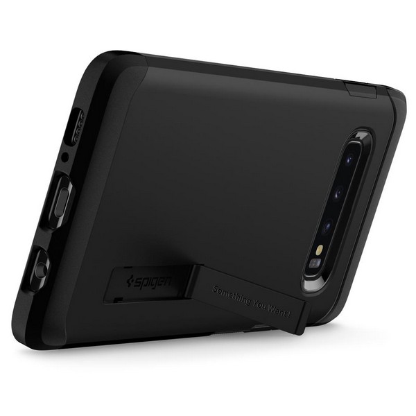 Pokrowiec Spigen Tough Armor czarny Samsung Galaxy S10 Plus / 6