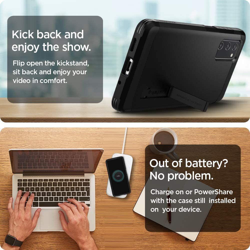 Pokrowiec Spigen Tough Armor czarny Samsung Galaxy S20 FE 5G / 5 Pokrowiec Spigen Tough Armor czarny Samsung Galaxy S20 FE 5G / 5