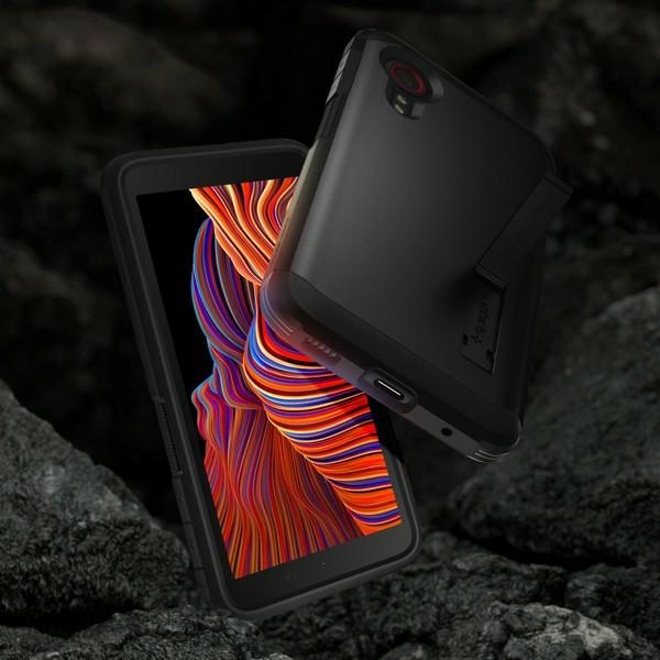 Pokrowiec Spigen Tough Armor czarny Samsung Galaxy Xcover 5 / 9