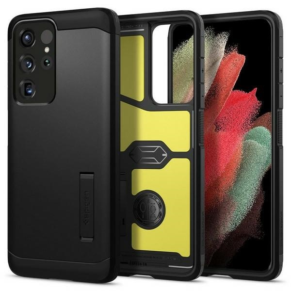 Pokrowiec Spigen Tough Armor czarny Samsung s21 Ultra Pokrowiec Spigen Tough Armor czarny Samsung s21 Ultra