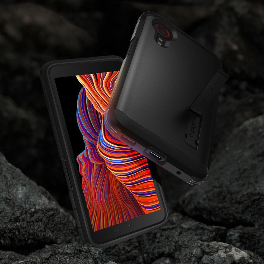 Pokrowiec Spigen Tough Armor czarny Samsung Galaxy Xcover 5 / 9