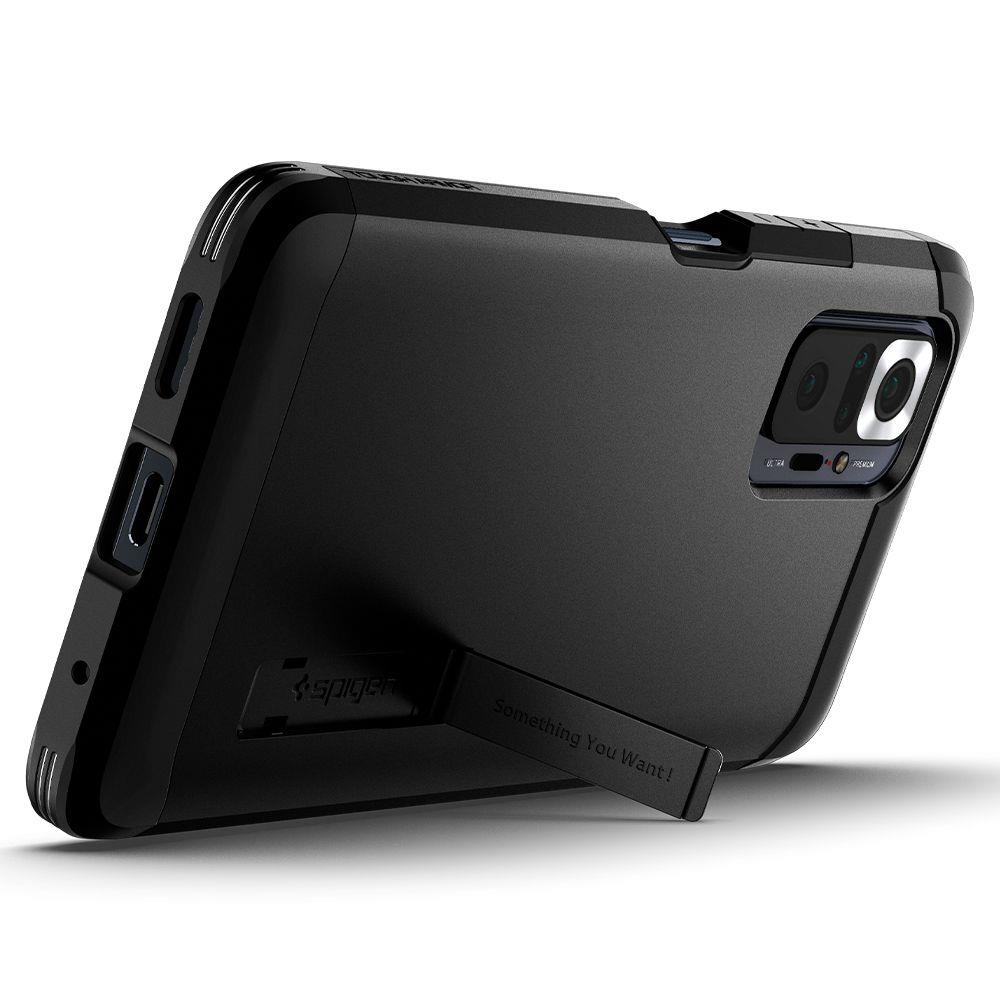 Pokrowiec Spigen Tough Armor czarny Xiaomi Redmi Note 10 Pro / 6