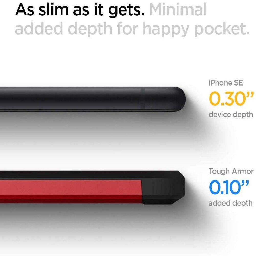 Pokrowiec Spigen Tough Armor czerwony Apple iPhone SE 2020 / 3 Pokrowiec Spigen Tough Armor czerwony Apple iPhone SE 2020 / 3