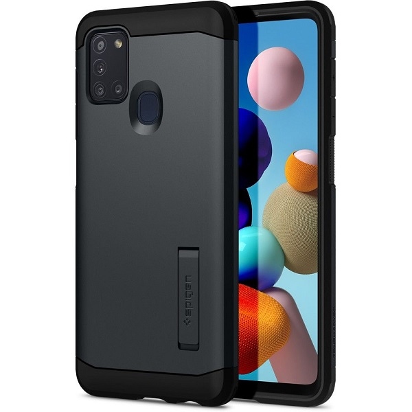 Pokrowiec Spigen Tough Armor metal slate Samsung Galaxy A21s Pokrowiec Spigen Tough Armor metal slate Samsung Galaxy A21s