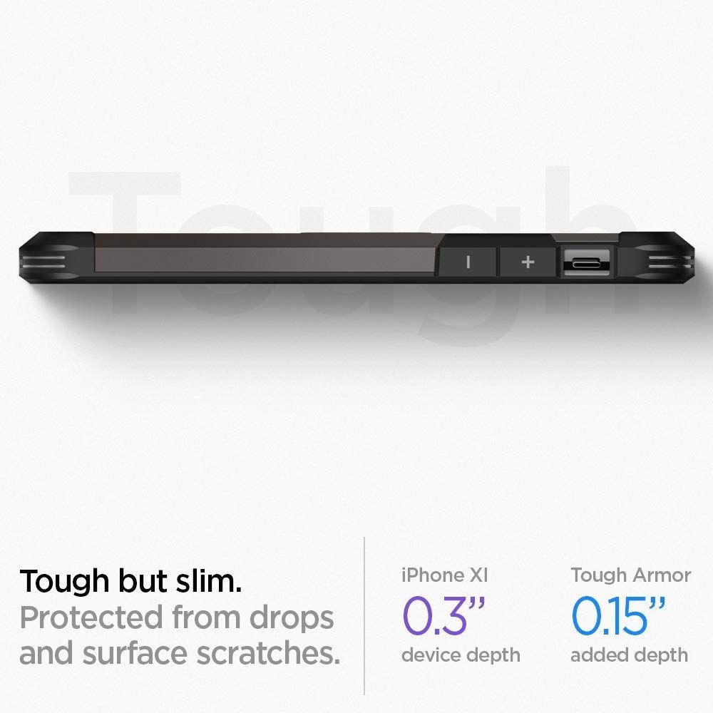 Pokrowiec Spigen Tough Armor szary Apple iPhone 11 / 5