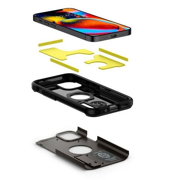 Pokrowiec Spigen Tough Armor szary Apple iPhone 12 Mini / 5 Pokrowiec Spigen Tough Armor szary Apple iPhone 12 Mini / 5