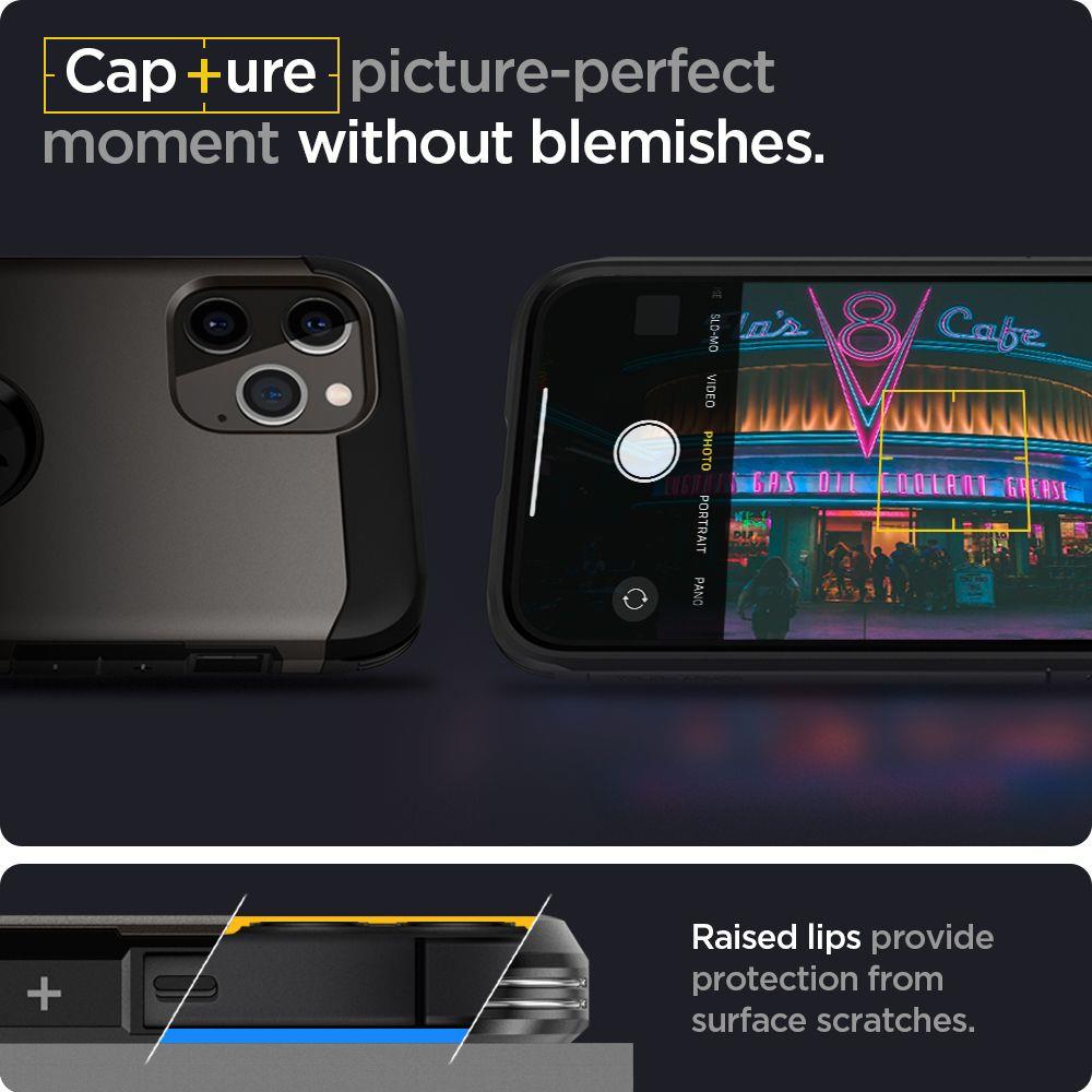 Pokrowiec Spigen Tough Armor szary Apple iPhone 12 Pro Max / 8 Pokrowiec Spigen Tough Armor szary Apple iPhone 12 Pro Max / 8