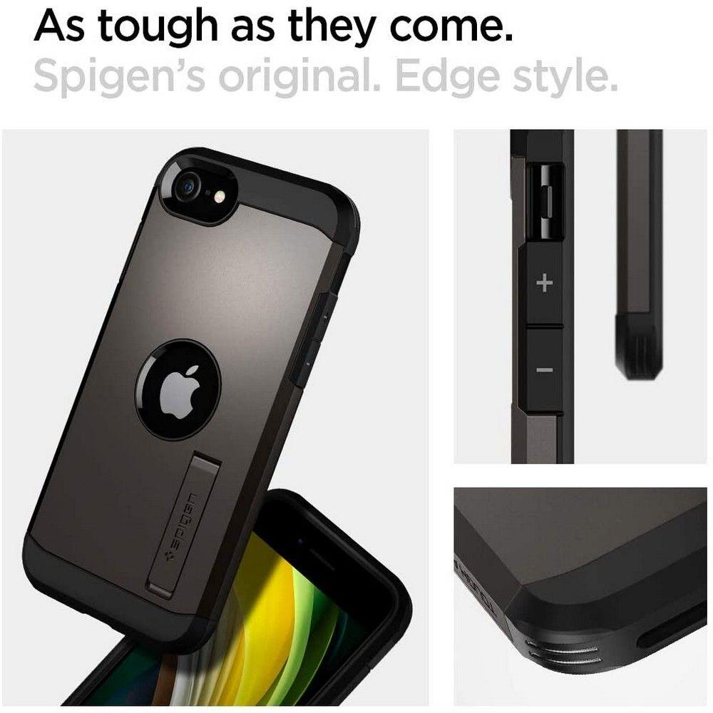 Pokrowiec Spigen Tough Armor szary Apple iPhone SE 2020 / 5 Pokrowiec Spigen Tough Armor szary Apple iPhone SE 2020 / 5