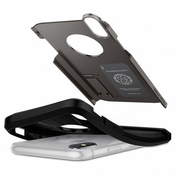 Pokrowiec Spigen Tough Armor szary Apple iPhone XR / 5