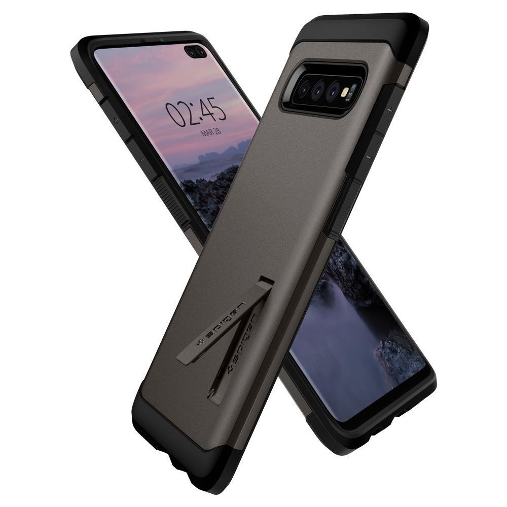 Pokrowiec Spigen Tough Armor szary Samsung Galaxy S10 Plus / 2