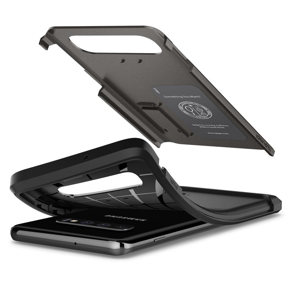 Pokrowiec Spigen Tough Armor szary Samsung Galaxy S10 Plus / 3