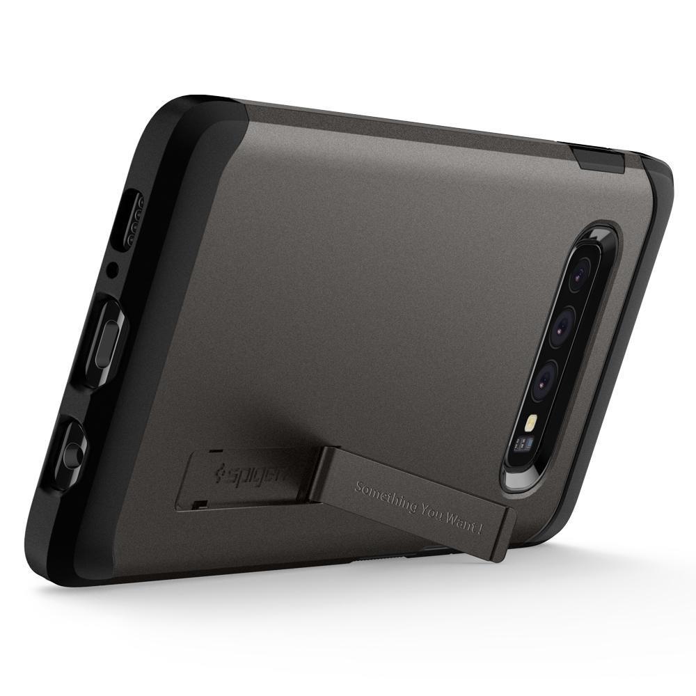 Pokrowiec Spigen Tough Armor szary Samsung Galaxy S10 Plus / 7