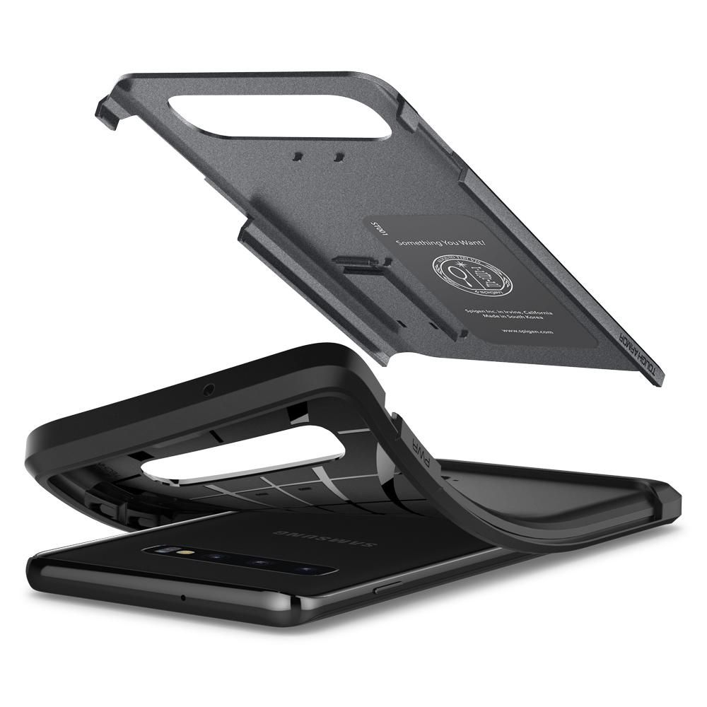 Pokrowiec Spigen Tough Armor szary Samsung Galaxy S10 Plus / 7