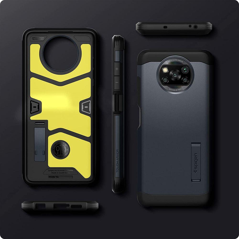 Pokrowiec Spigen Tough Armor szary Xiaomi POCO X3 NFC / 2