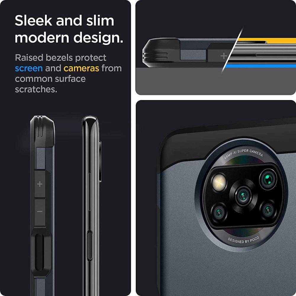 Pokrowiec Spigen Tough Armor szary Xiaomi POCO X3 Pro / 8