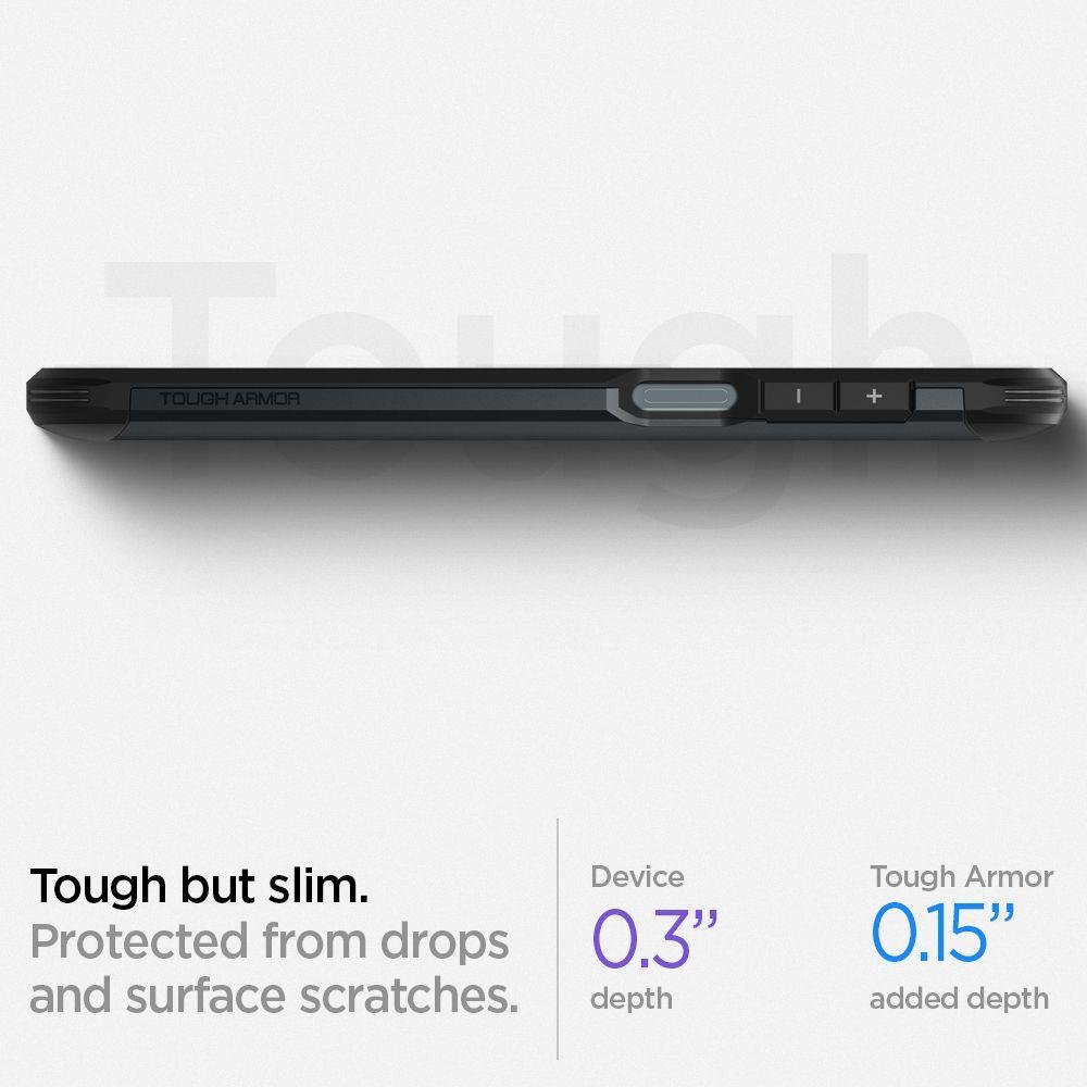 Pokrowiec Spigen Tough Armor szary Xiaomi Redmi Note 9 Pro / 10