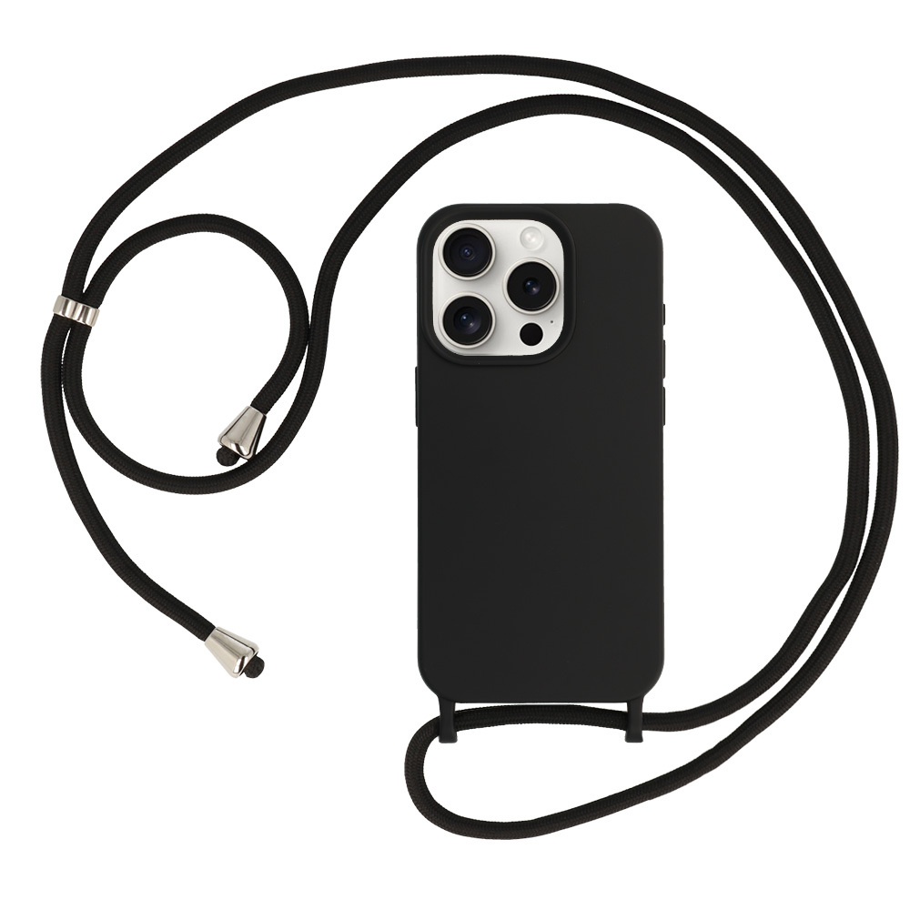 Pokrowiec Strap Silicone Case wzr 1 czarny Apple iPhone 15 Pro