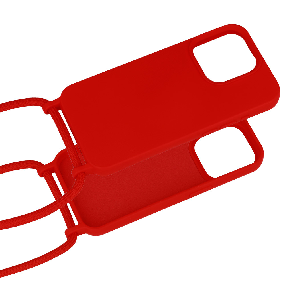 Pokrowiec Strap Silicone Case wzr 1 czerwony Apple iPhone 15 Pro Max / 3