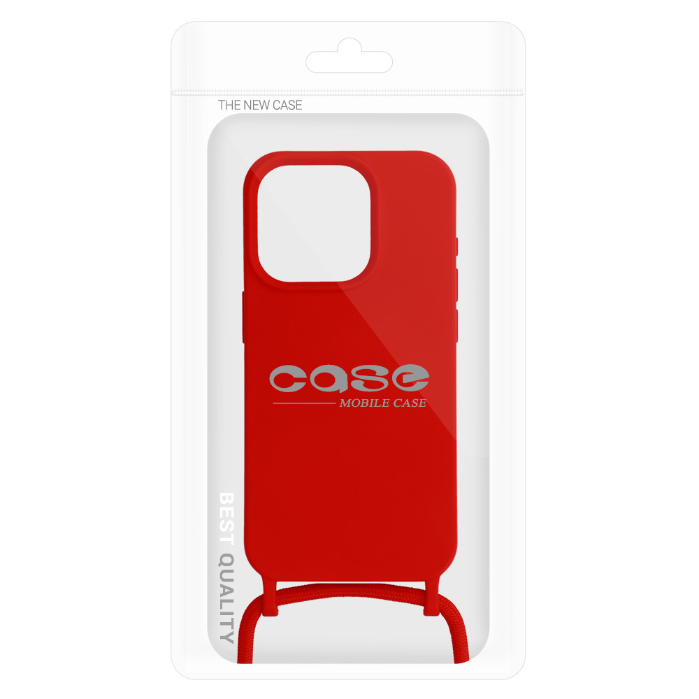 Pokrowiec Strap Silicone Case wzr 1 czerwony Apple iPhone 15 Pro / 7