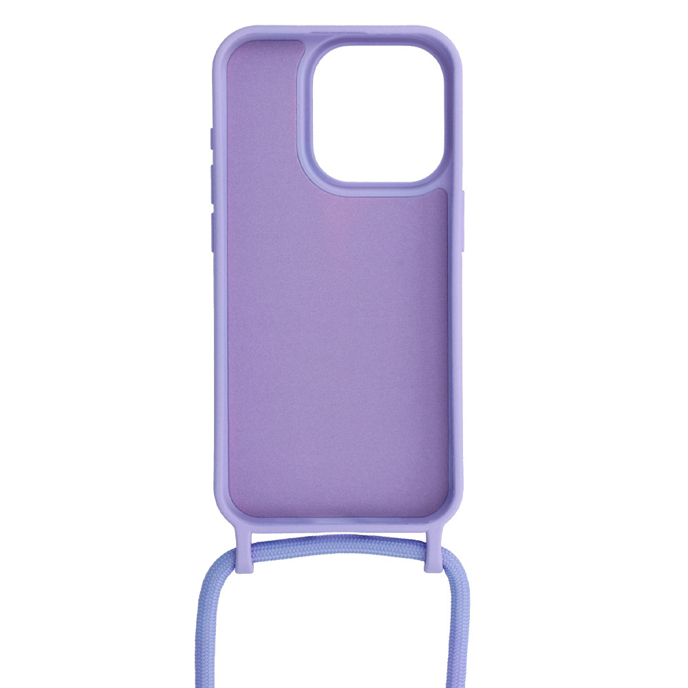 Pokrowiec Strap Silicone Case wz�r 1 fioletowy Apple iPhone 11 / 3