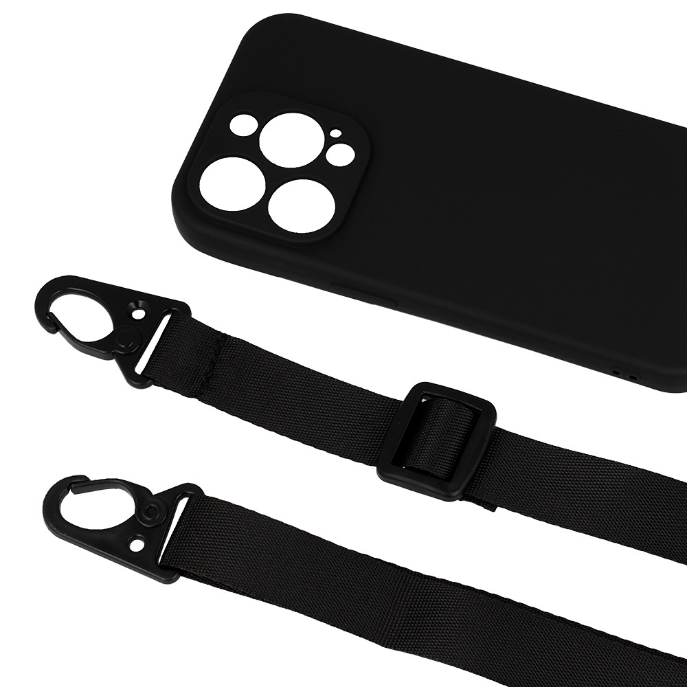 Pokrowiec Strap Silicone Case wzr 2 czarny Apple iPhone 13 Pro Max / 5