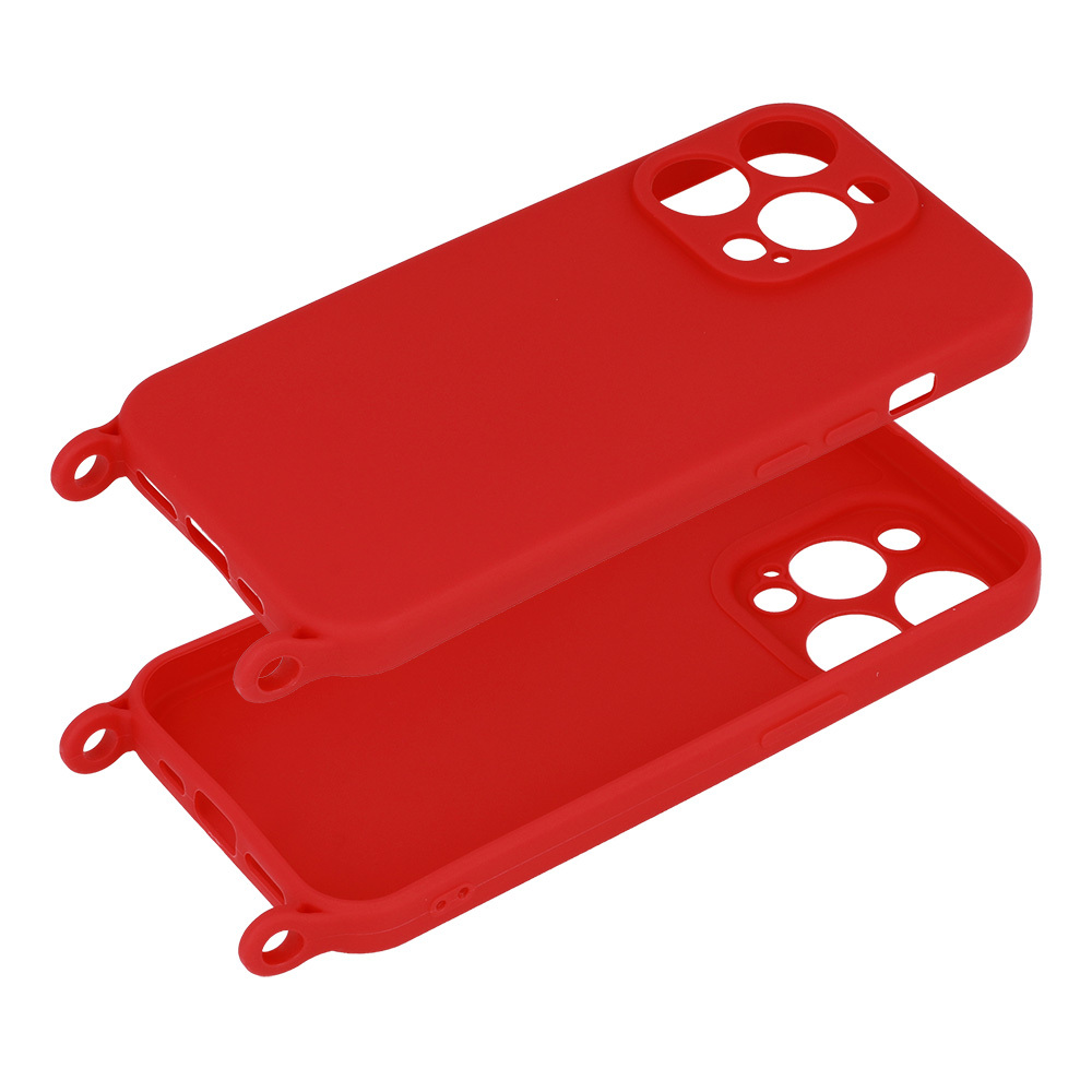 Pokrowiec Strap Silicone Case wzr 2 czerwony Apple iPhone 11 / 4