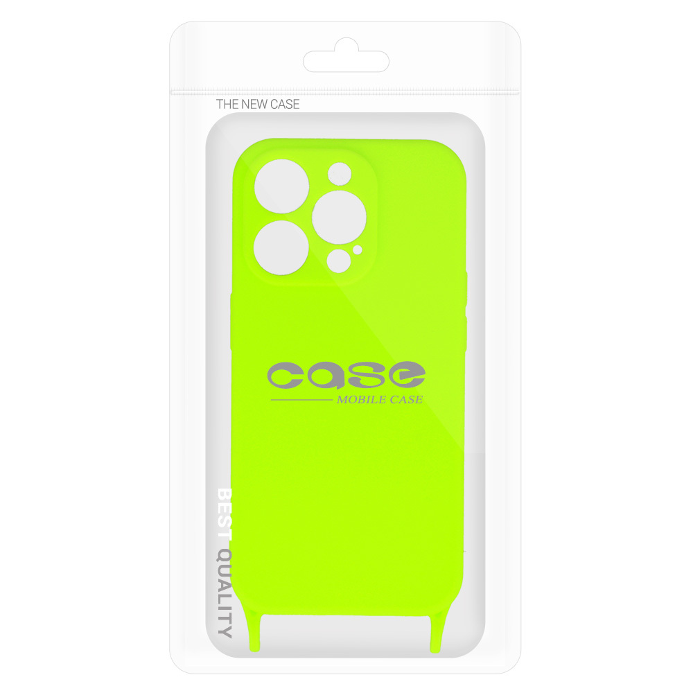 Pokrowiec Strap Silicone Case wzr 2 limonkowy Apple iPhone 13 Pro Max / 8